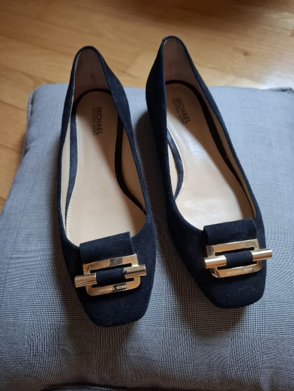 Michael Kors black suede flats